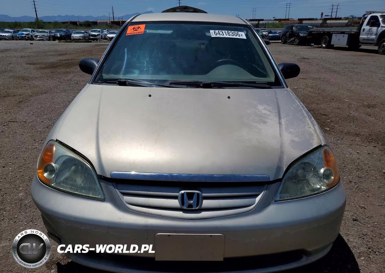 2002 Honda Civic Lx VIN:JHMES16522S005375 - 5