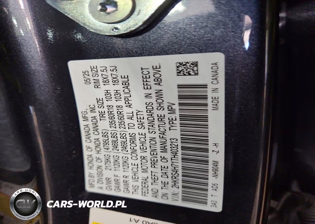 2026 Honda Cr-V Exl VIN:2HKRS4H71TH403213 - 13