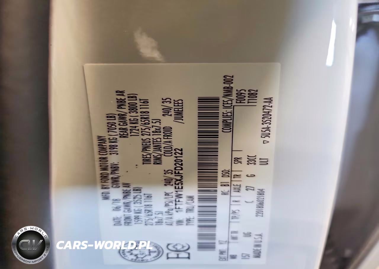 2018 Ford F150 Supercrew VIN:1FTFW1E5XJFD20122 - 12