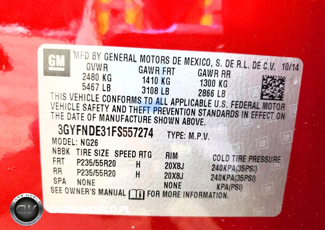 2015 Cadillac Srx Premium Collection VIN:3GYFNDE31FS557274 - 13