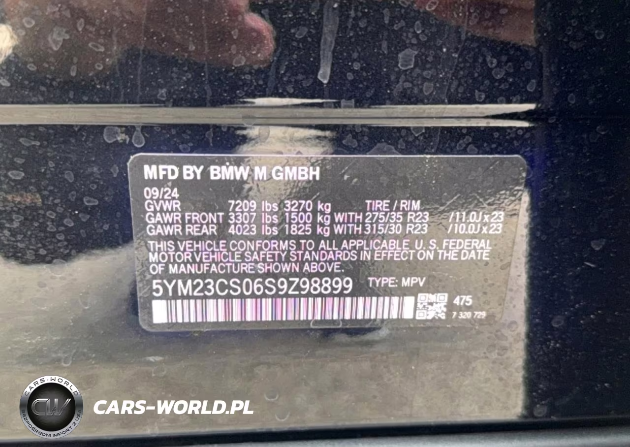 2025 BMW Xm VIN:5YM23CS06S9Z98899 - 10