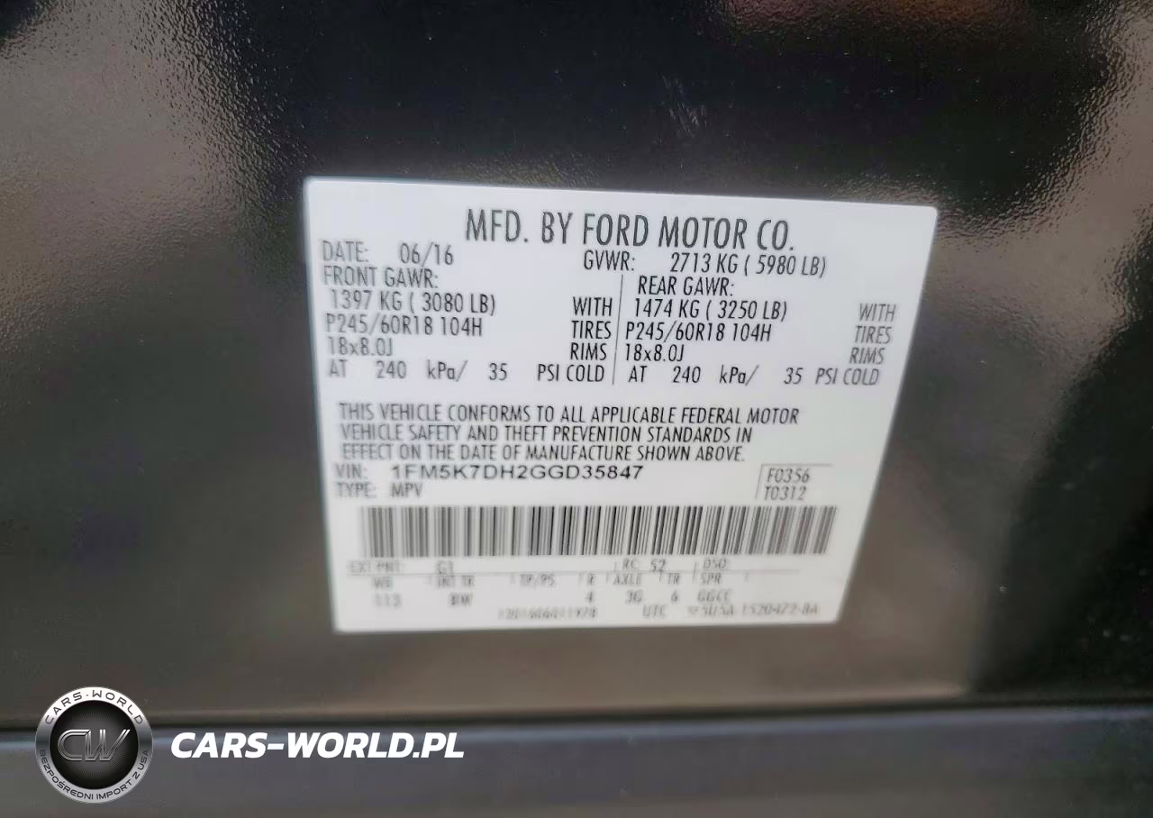 2016 Ford Explorer Xlt VIN:1FM5K7DH2GGD35847 - 13