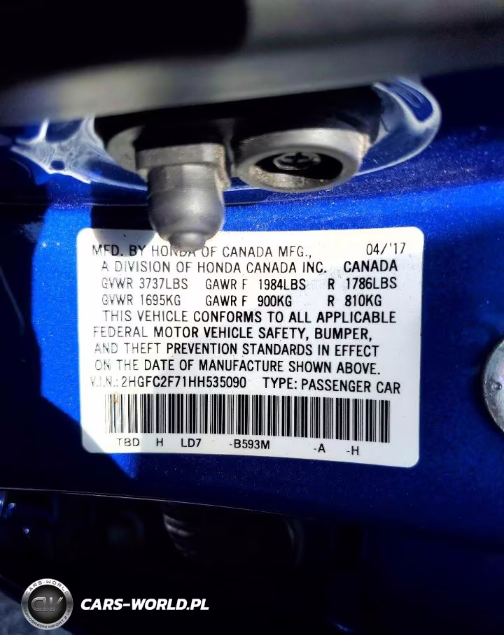 2017 Honda Civic Ex VIN:2HGFC2F71HH535090 - 12