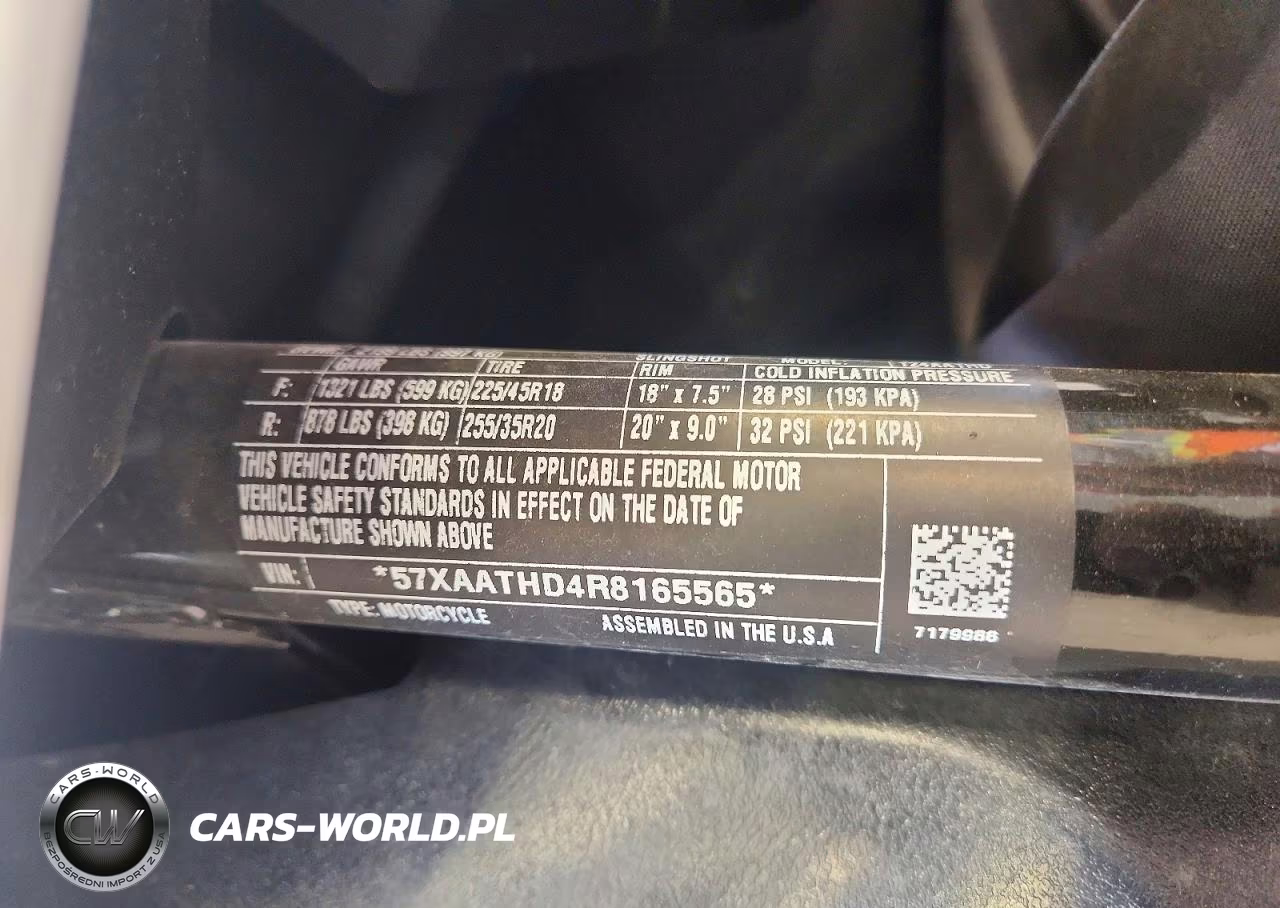 2024 Polaris Slingshot S With Technology Package VIN:57XAATHD4R8165565 - 13