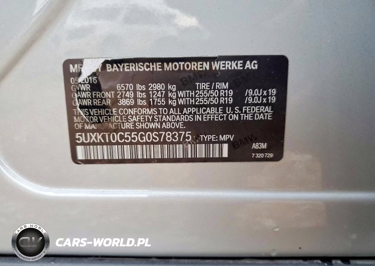 2016 BMW X5 Xdr40E VIN:5UXKT0C55G0S78375 - 13