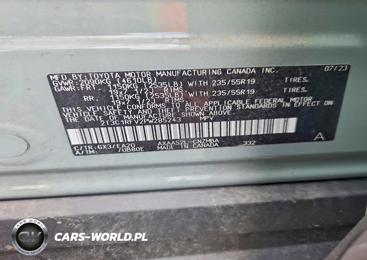 2023 Toyota Rav4 Xle Premium VIN:2T3C1RFV2PW285243 - 13