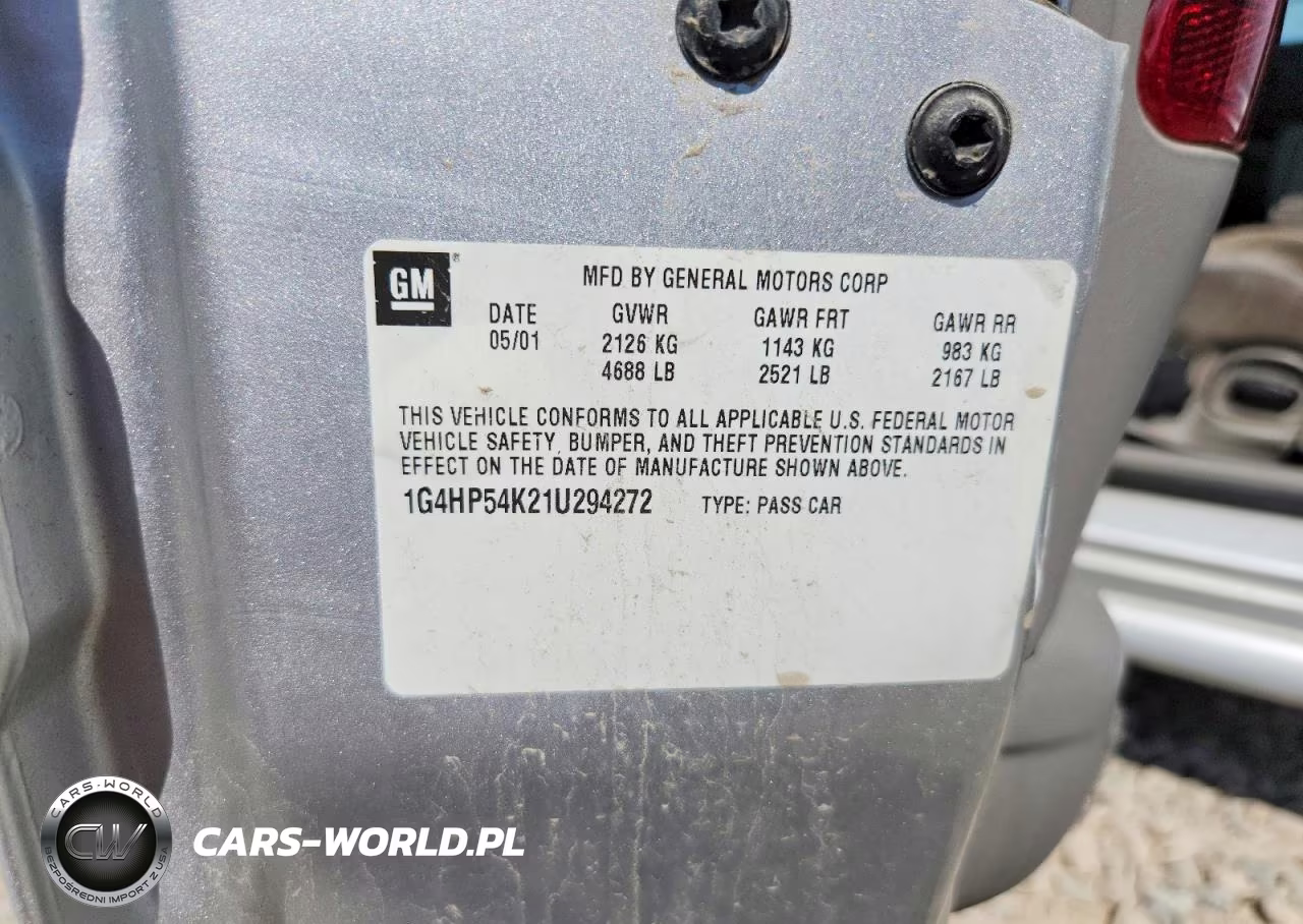 2001 Buick Lesabre Custom VIN:1G4HP54K21U294272 - 12