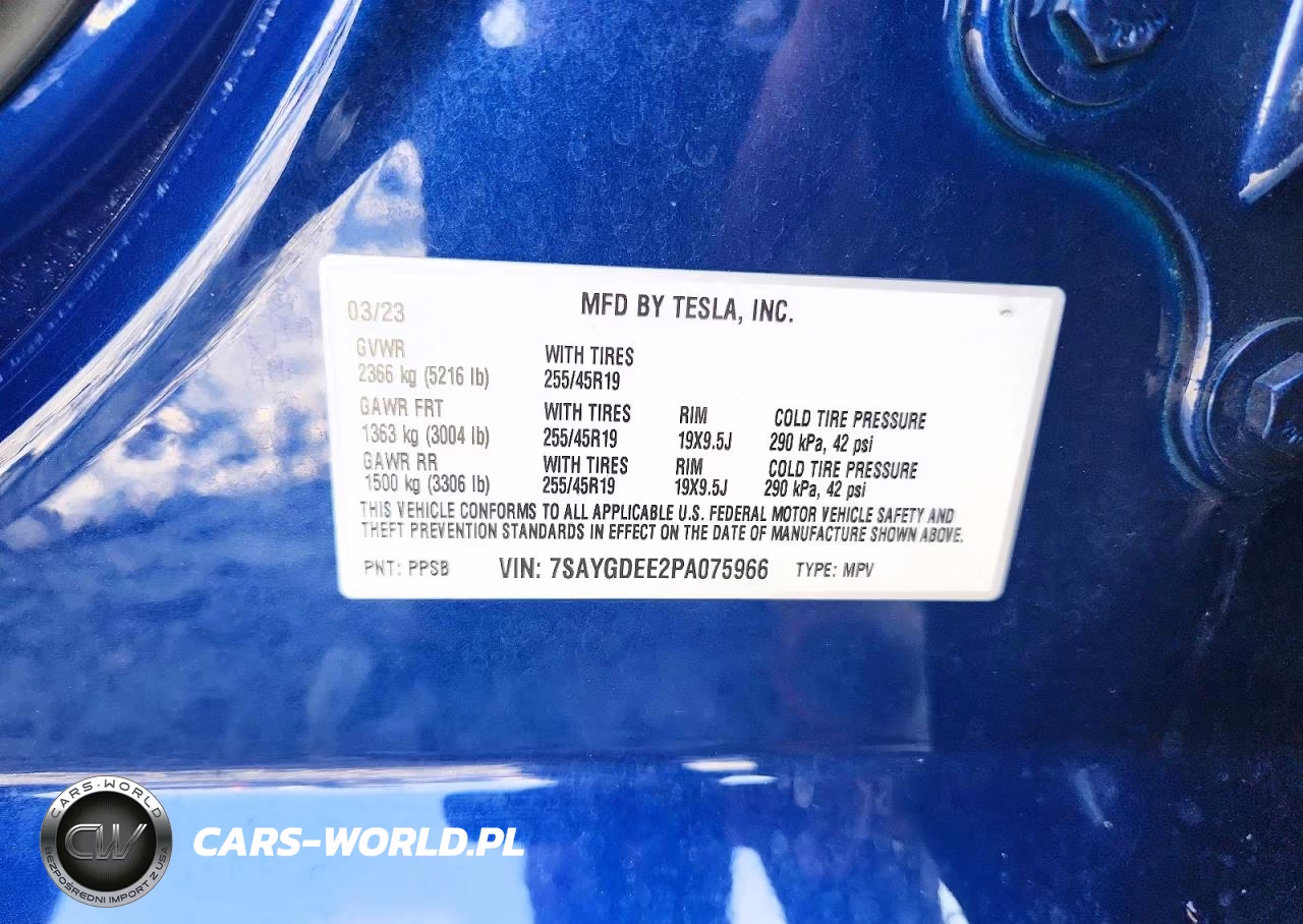 2023 Tesla Model Y VIN:7SAYGDEE2PA075966 - 13