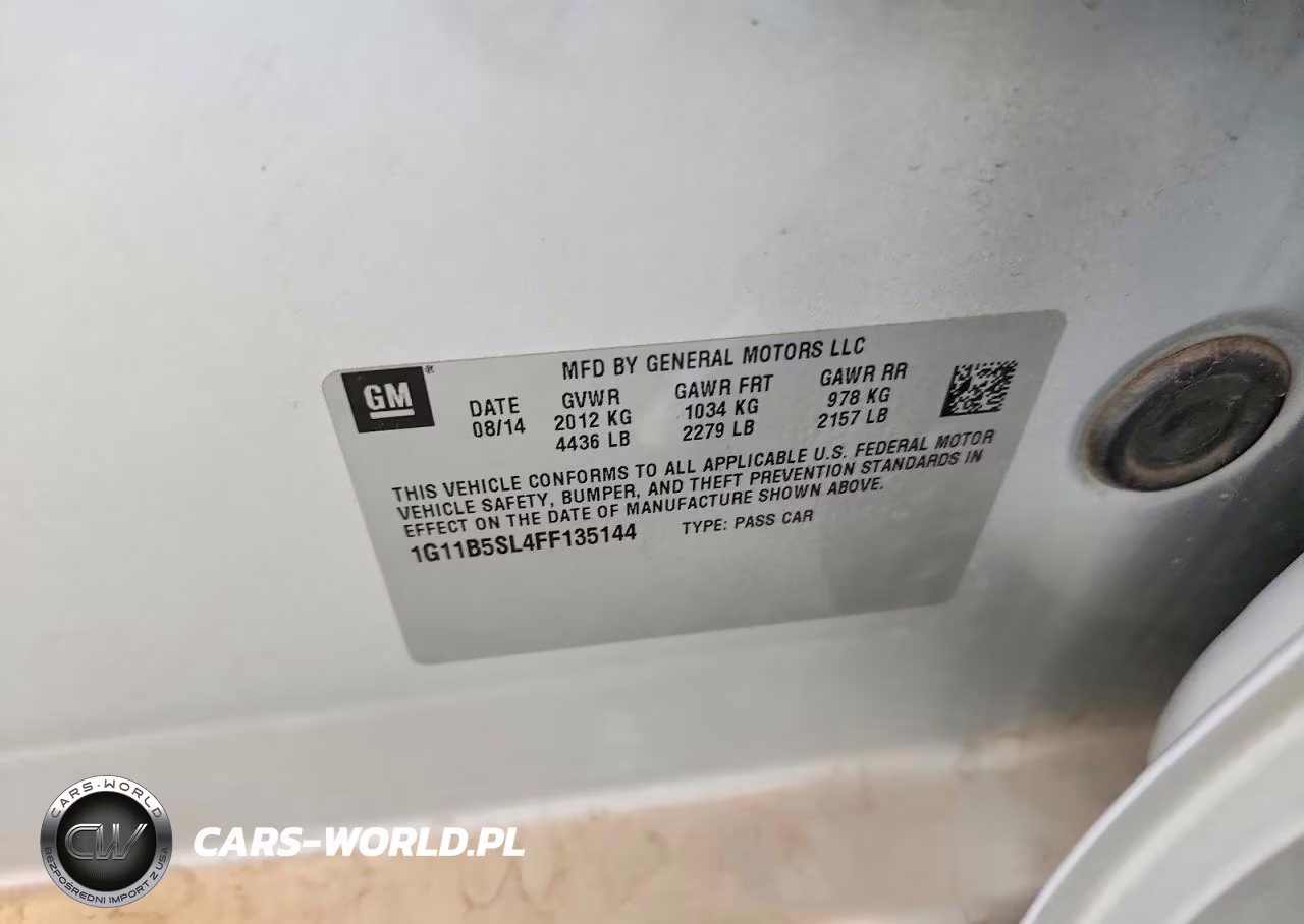 2015 Chevrolet Malibu Ls VIN:1G11B5SL4FF135144 - 12