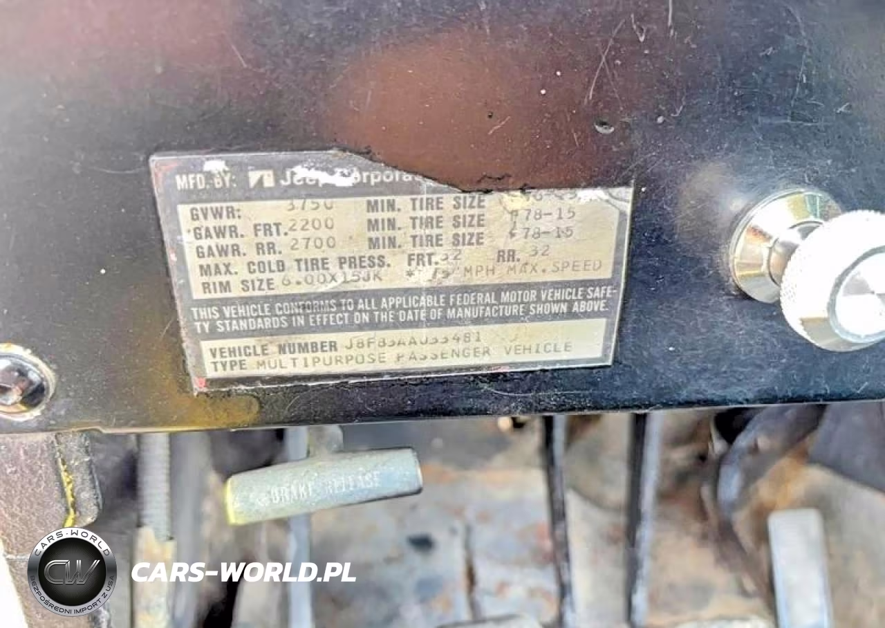 1978 Jeep Cj5 VIN:J8F83AA033481 - 11
