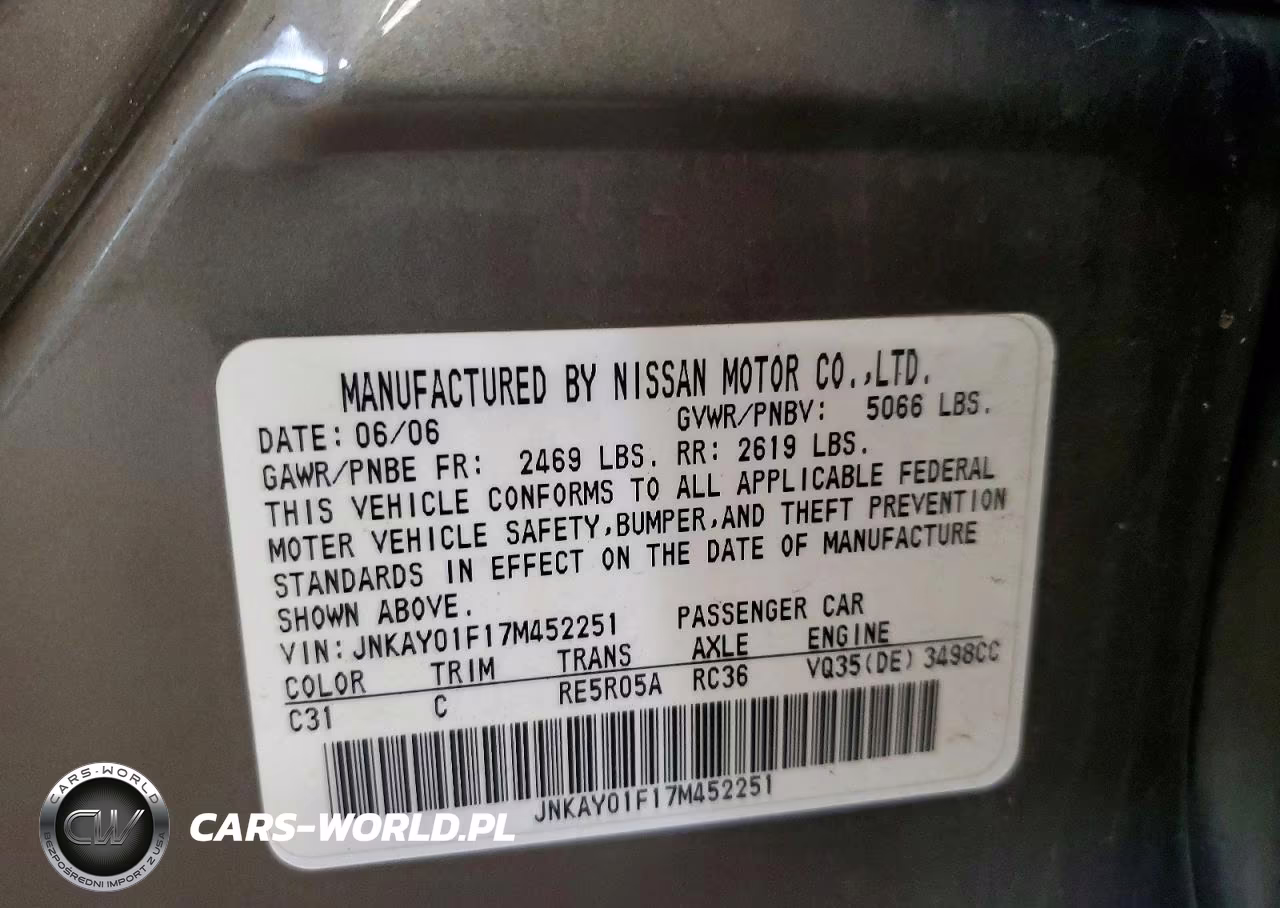 2007 Infiniti M35 X VIN:JNKAY01F17M452251 - 12