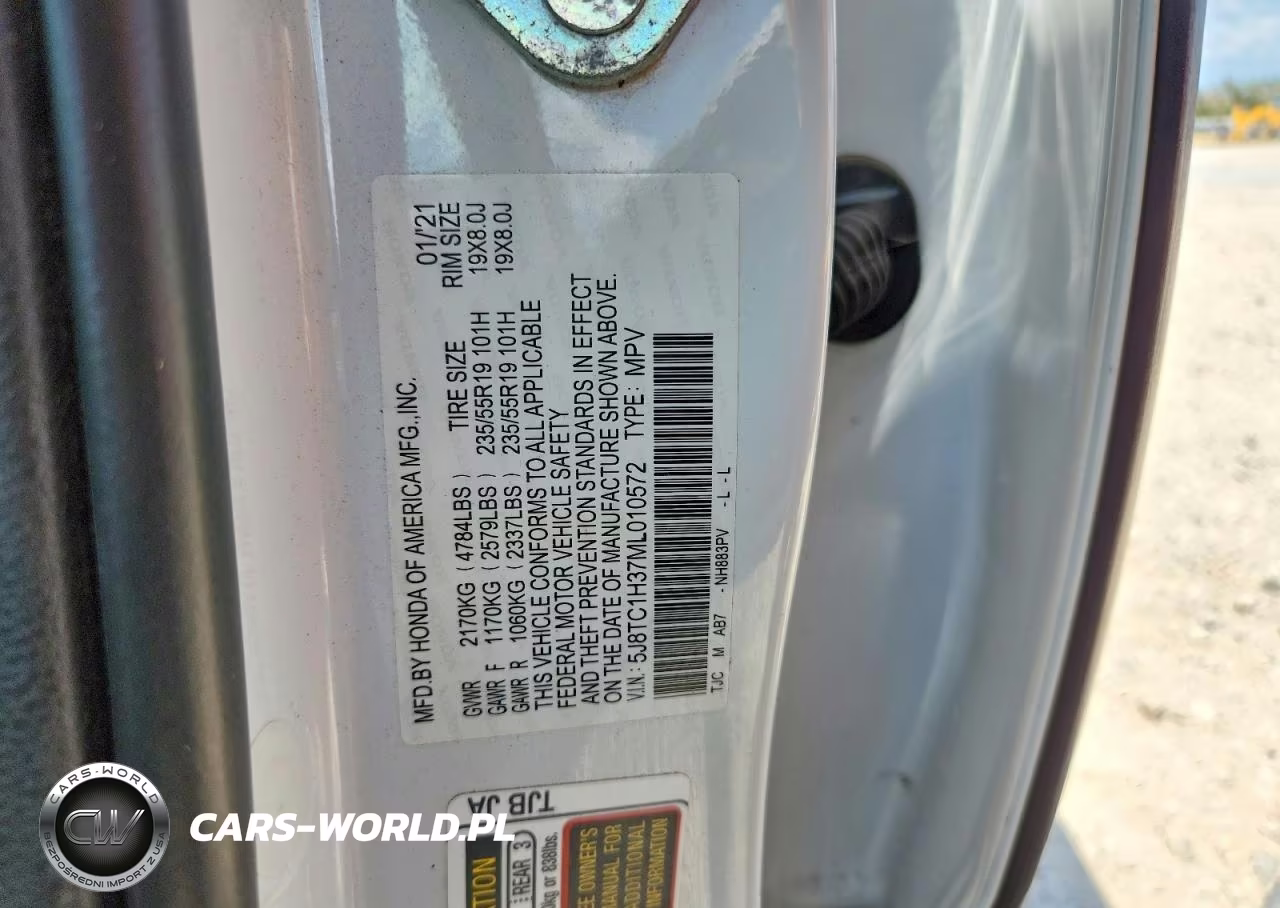 2021 Acura Rdx Technology Package VIN:5J8TC1H37ML010572 - 13