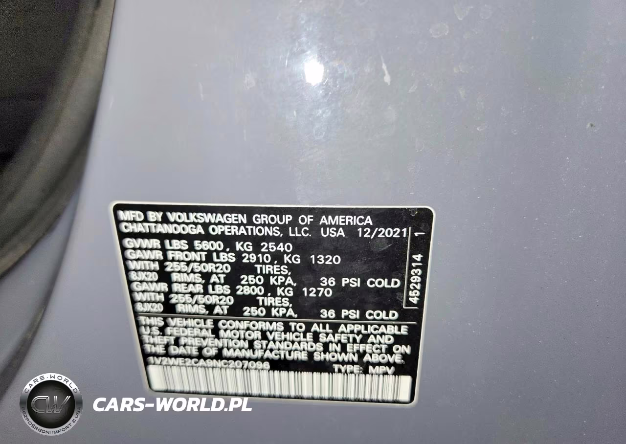 2022 Volkswagen Atlas Cross Sport Se VIN:1V2WE2CA9NC207096 - 12