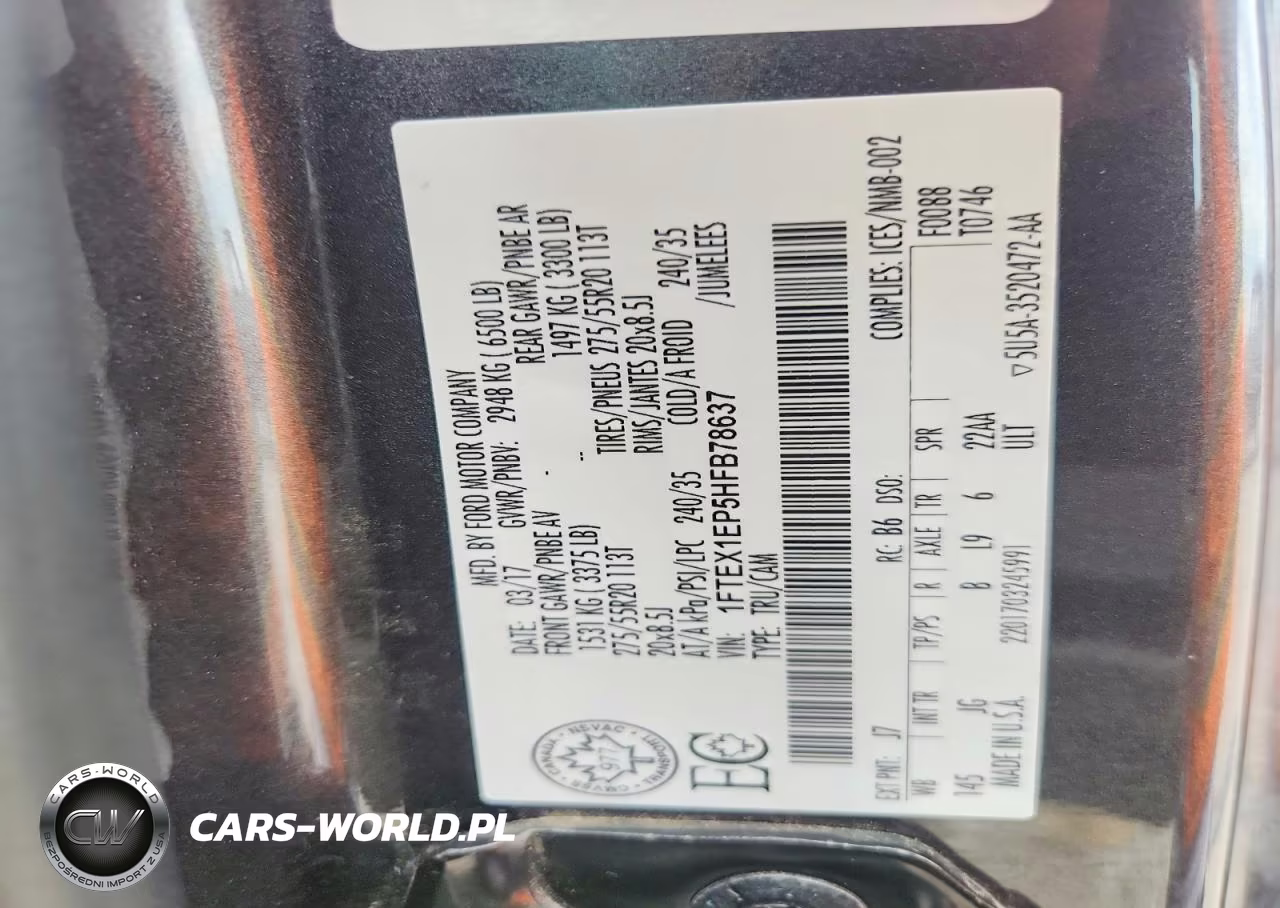 2017 Ford F150 Super Cab VIN:1FTEX1EP5HFB78637 - 13