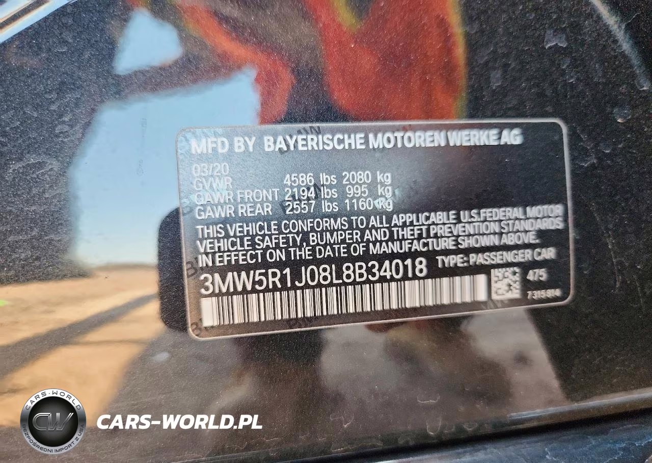 2020 BMW 330I VIN:3MW5R1J08L8B34018 - 12