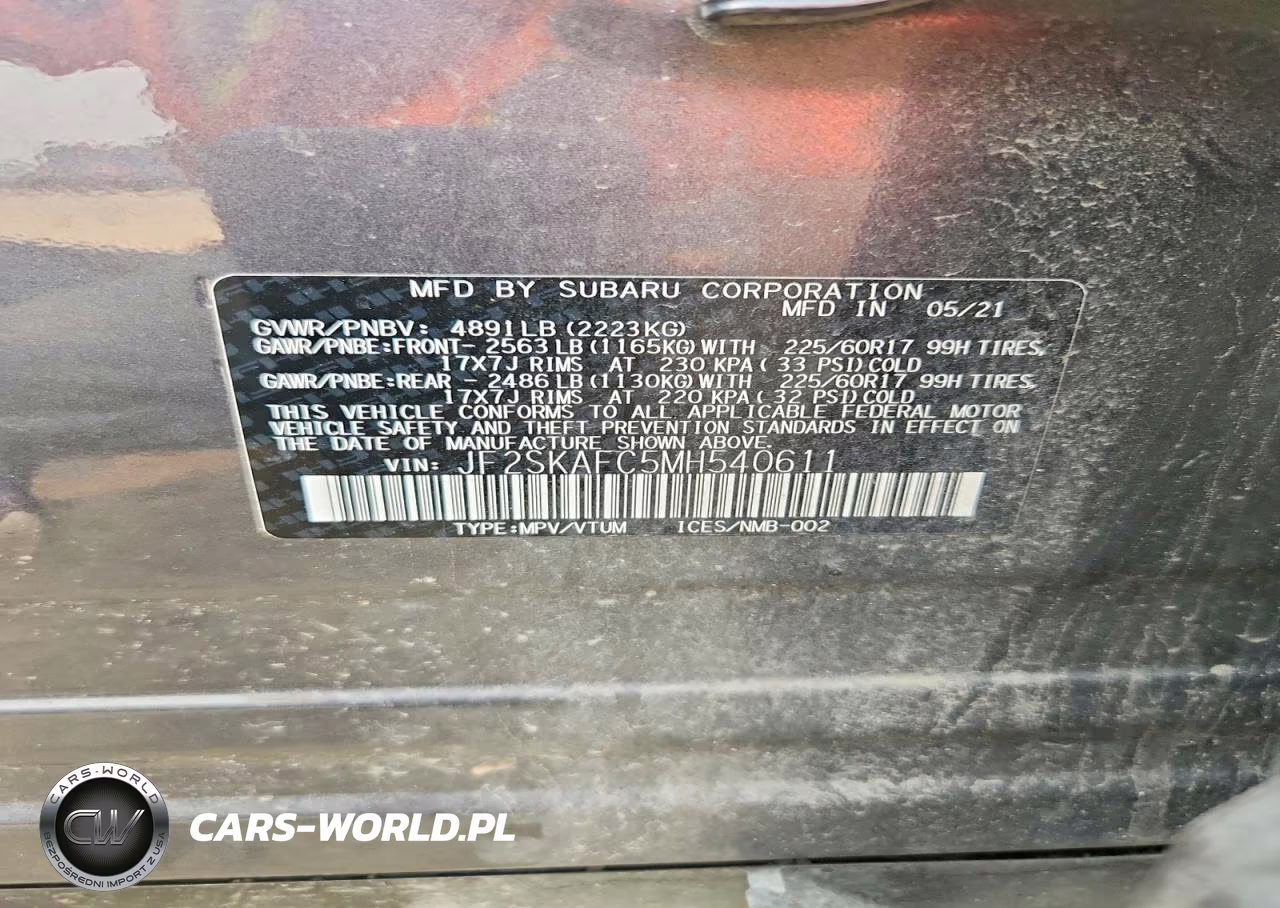 2021 Subaru Forester Premium VIN:JF2SKAFC5MH540611 - 13