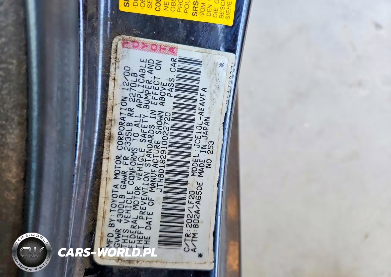 2001 Lexus Is 300 VIN:JTHBD182910022720 - 12