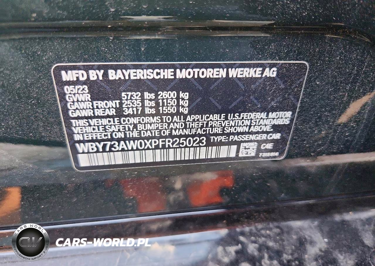 2023 BMW I4 Edrive 40 VIN:WBY73AW0XPFR25023 - 12