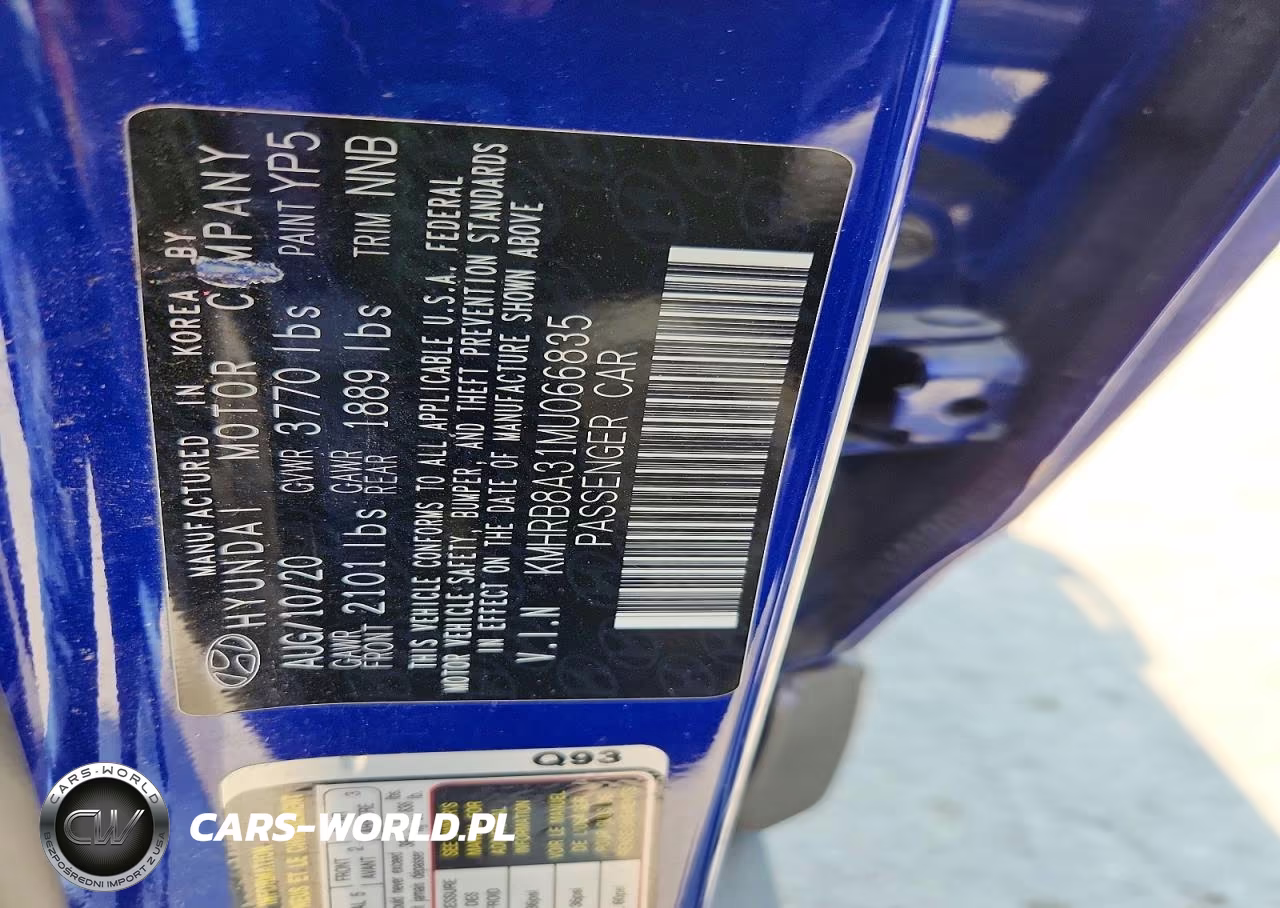 2021 Hyundai Venue Se VIN:KMHRB8A31MU066835 - 14