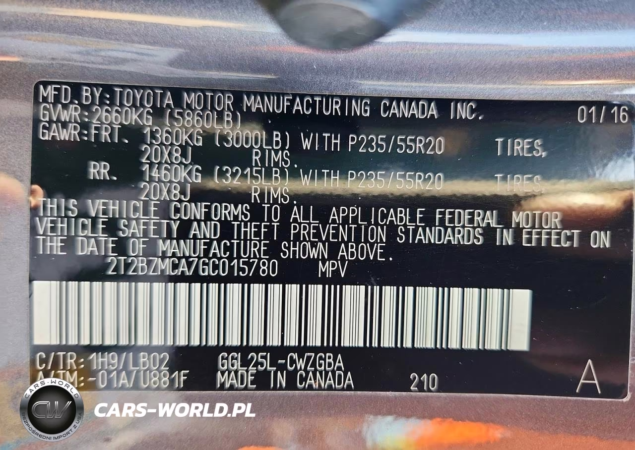 2016 Lexus Rx 350 Base VIN:2T2BZMCA7GC015780 - 13