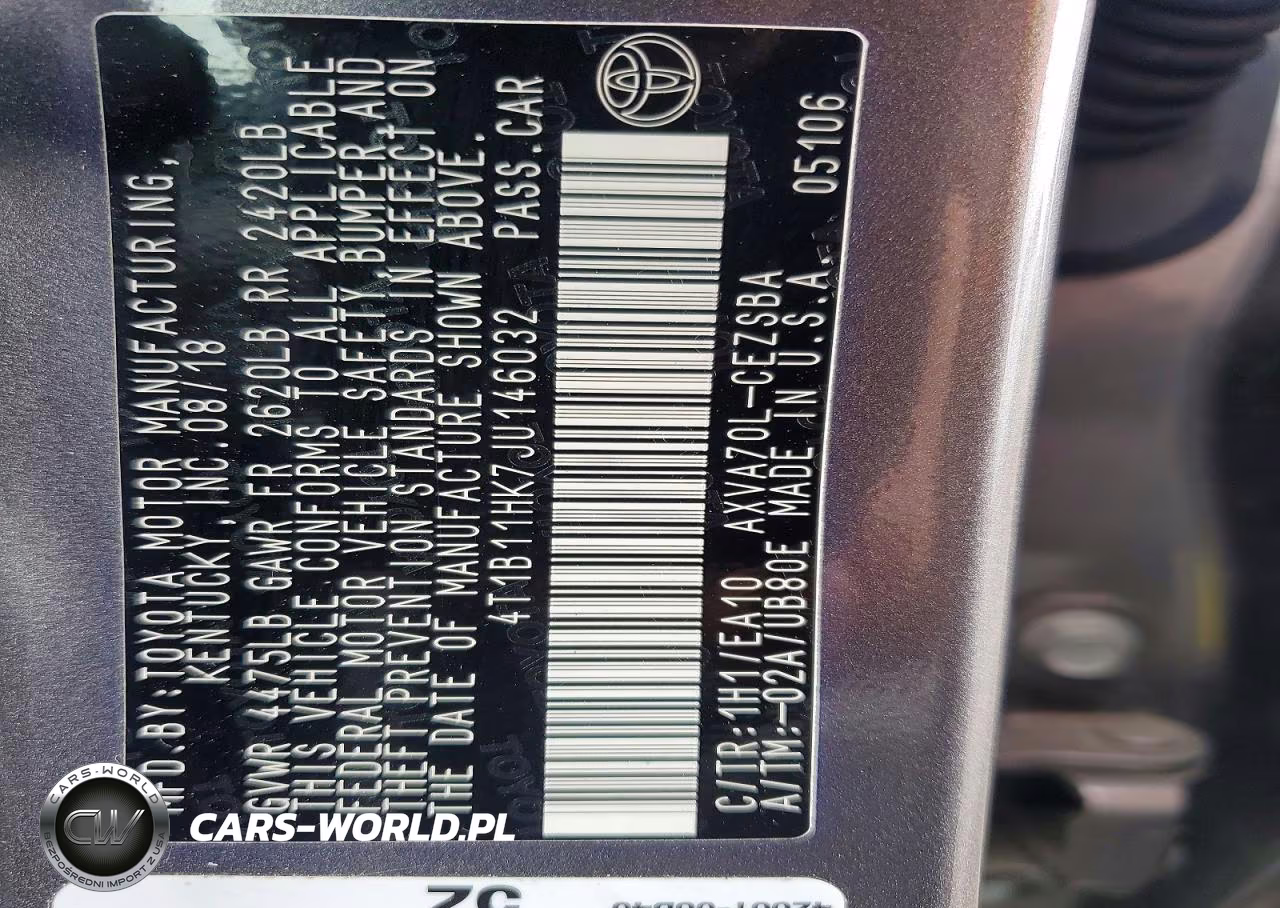 2018 Toyota Camry Se VIN:4T1B11HK7JU146032 - 12