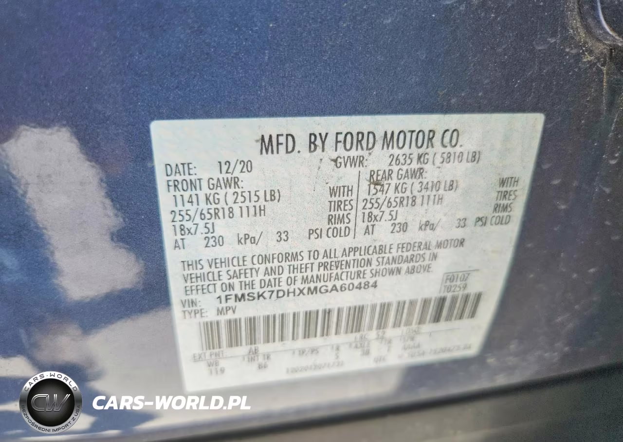 2021 Ford Explorer Xlt VIN:1FMSK7DHXMGA60484 - 13
