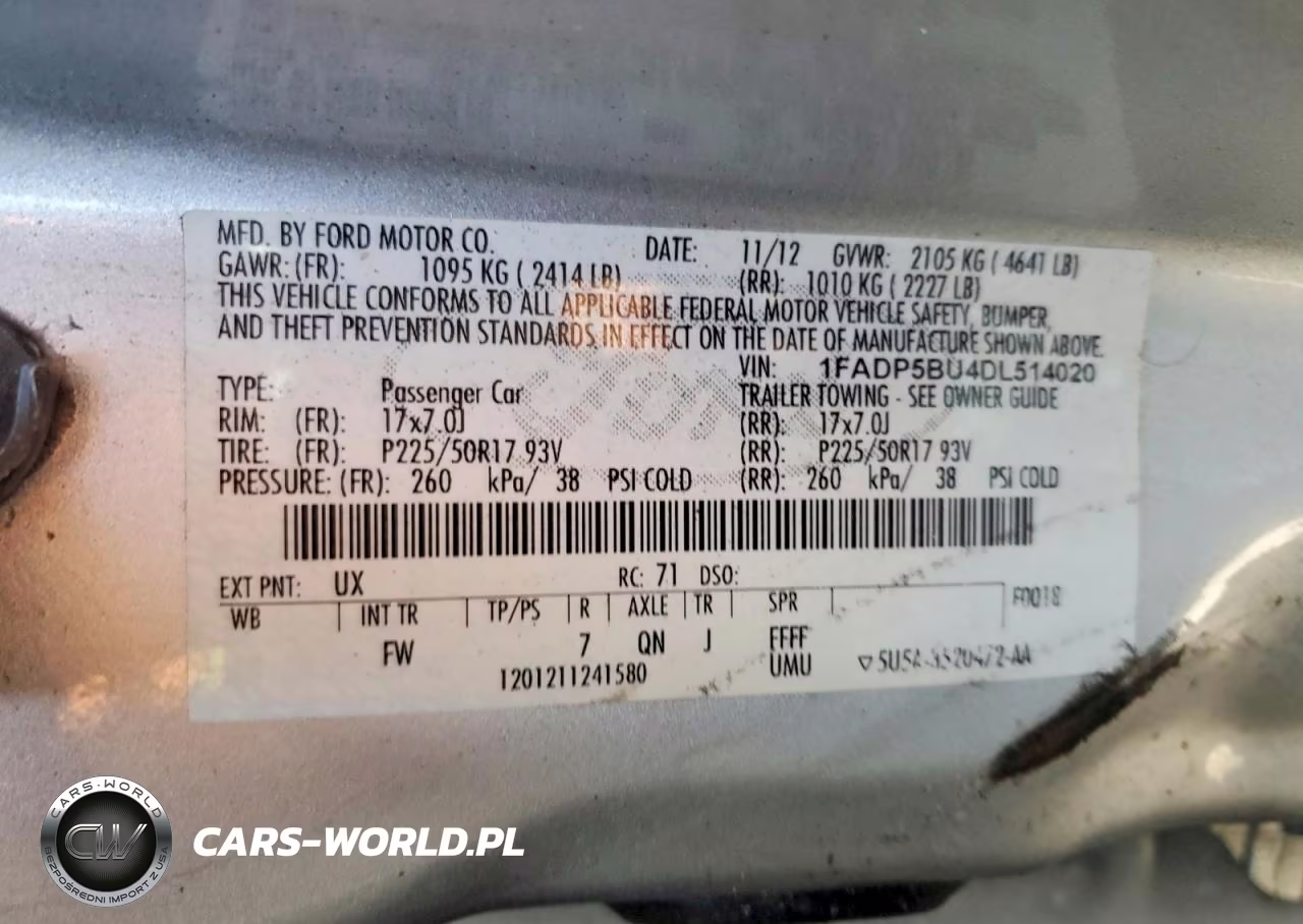 2013 Ford C-Max Sel VIN:1FADP5BU4DL514020 - 12