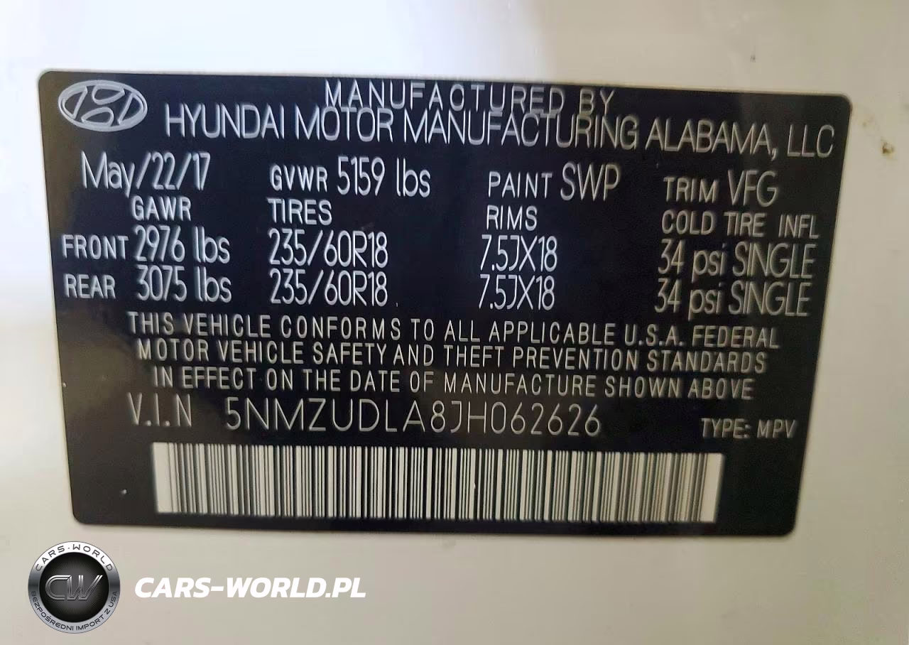 2018 Hyundai Santa Fe Sport 2.0T VIN:5NMZUDLA8JH062626 - 13