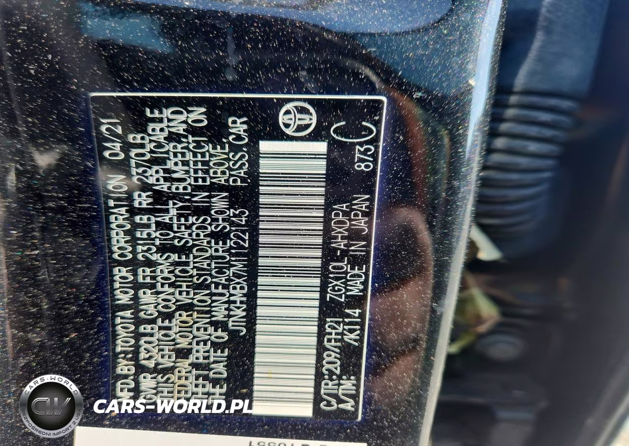 2021 Toyota C-Hr Le VIN:JTNKHMBX7M1122143 - 13