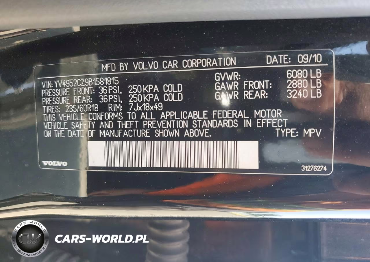 2011 Volvo Xc90 3.2 VIN:YV4952CZ9B1581815 - 13