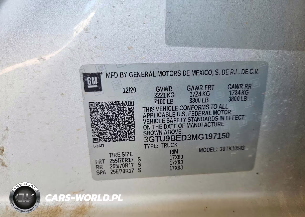 2021 GMC Sierra K1500 Sle VIN:3GTU9BED3MG197150 - 12
