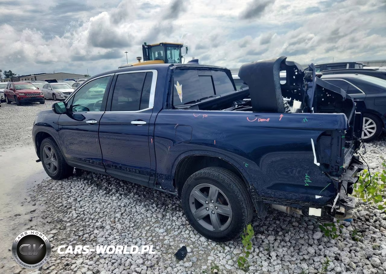 2022 Honda Ridgeline Rtl VIN:5FPYK3F70NB015231 - 2