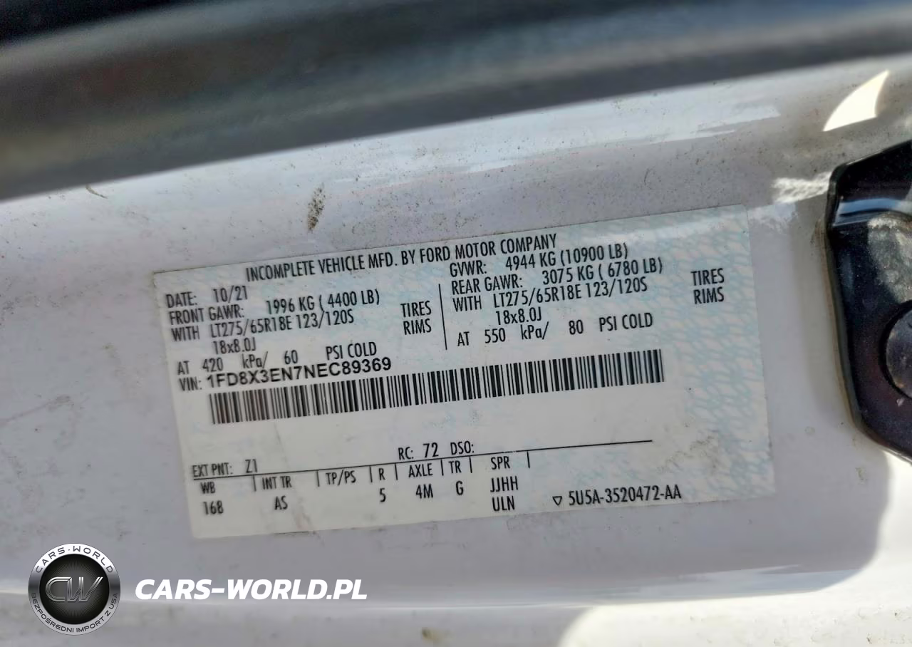 2022 Ford F350 VIN:1FD8X3EN7NEC89369 - 12
