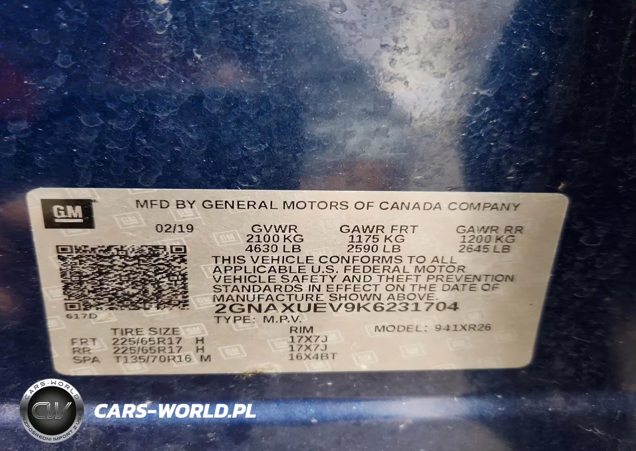 2019 Chevrolet Equinox Lt VIN:2GNAXUEV9K6231704 - 12