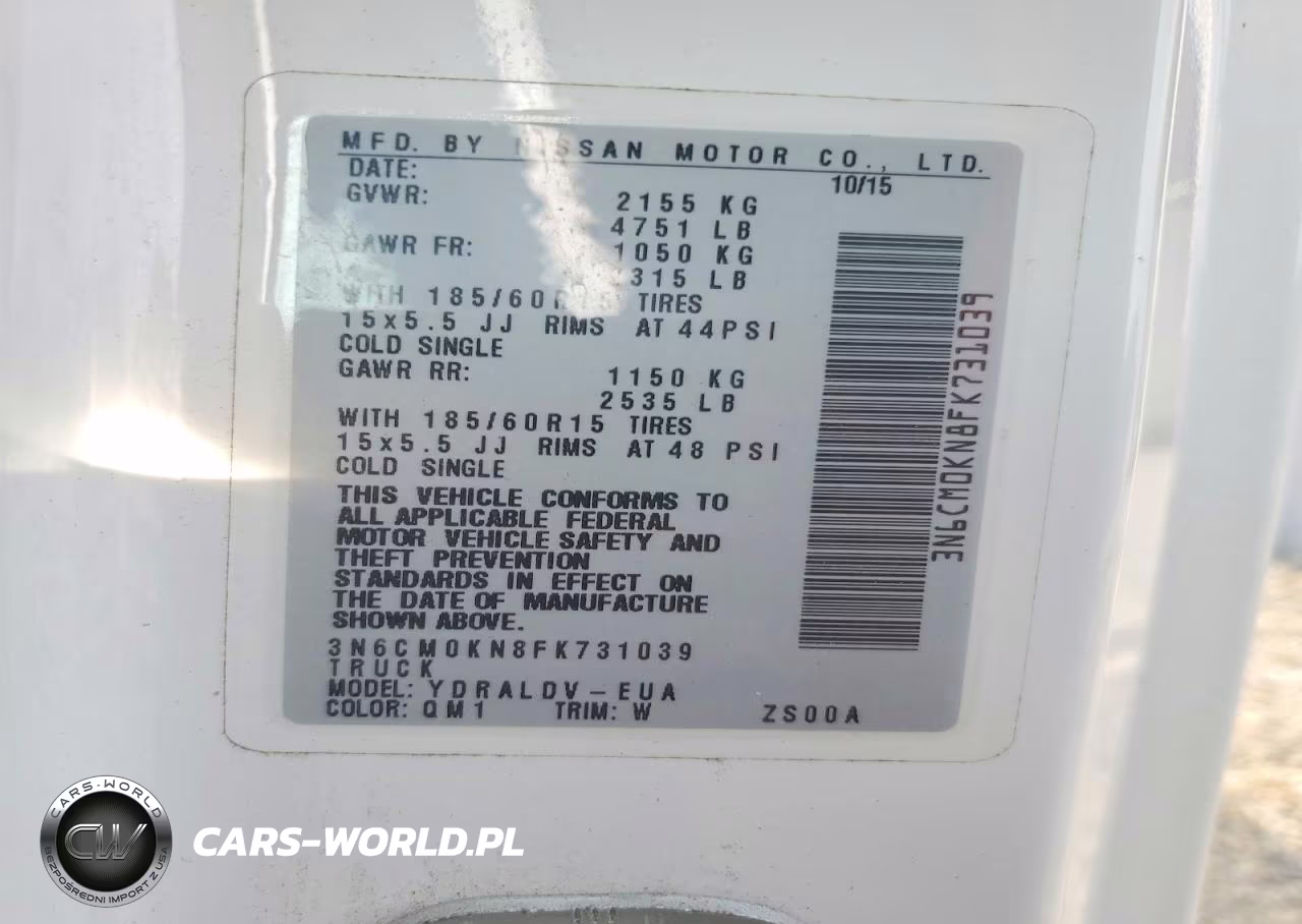 2015 Nissan Nv200 Delivery Van VIN:3N6CM0KN8FK731039 - 13