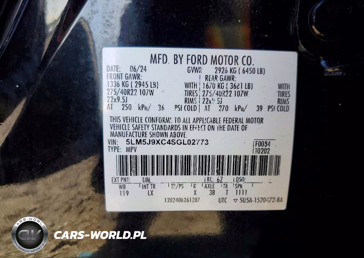 2025 Lincoln Aviator Black Label VIN:5LM5J9XC4SGL02773 - 13