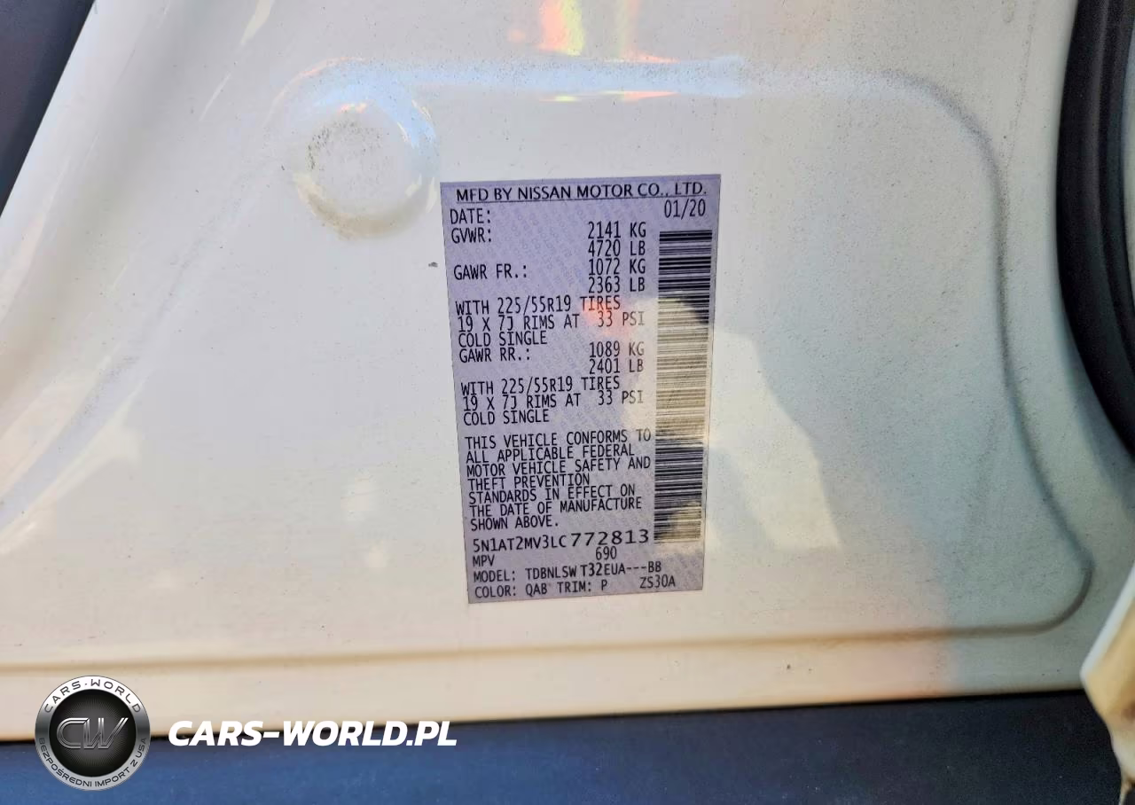 2020 Nissan Rogue Sl VIN:5N1AT2MV3LC772813 - 13