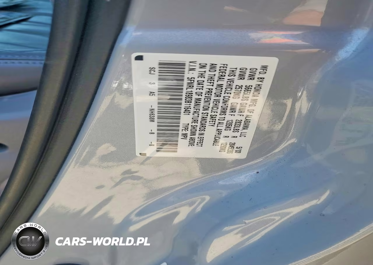 2003 Honda Odyssey Exl VIN:5FNRL18983B116401 - 13