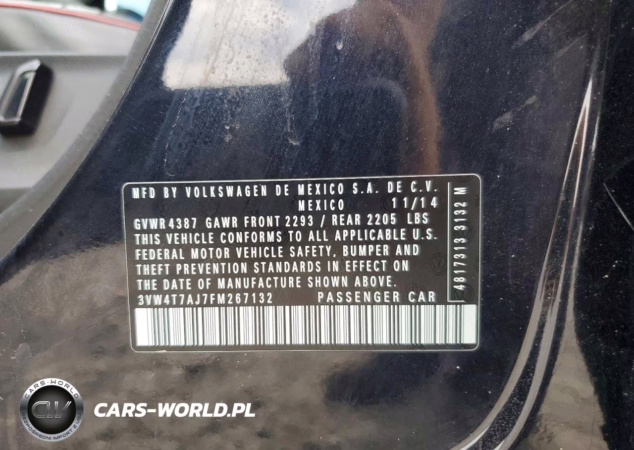 2015 Volkswagen Jetta Gli VIN:3VW4T7AJ7FM267132 - 12