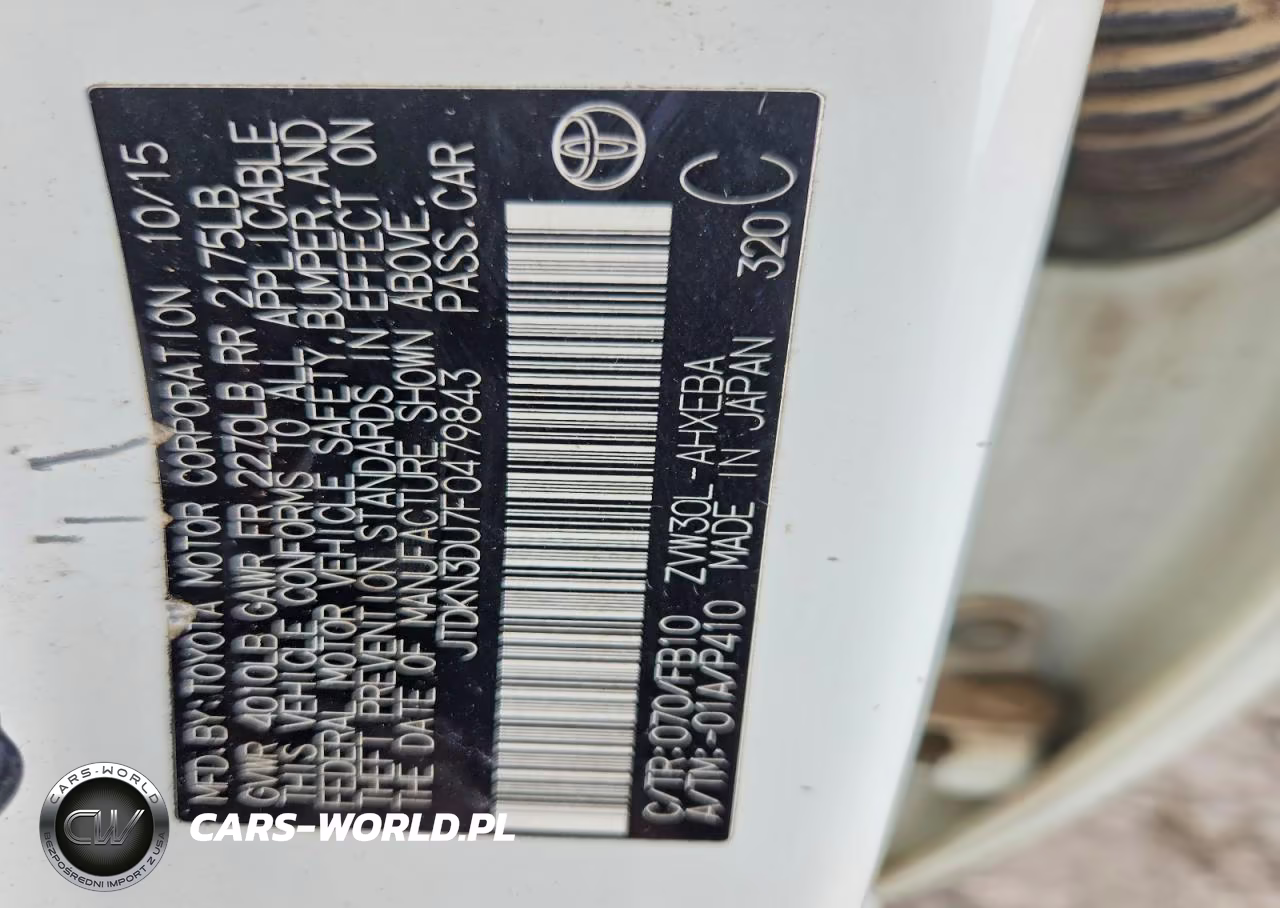 2015 Toyota Prius Two VIN:JTDKN3DU7F0479843 - 12