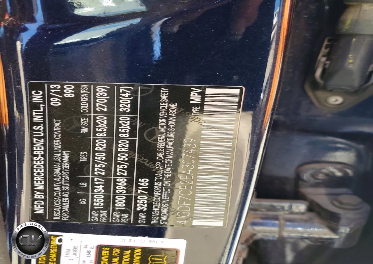 2014 Mercedes-Benz Gl 450 4Matic VIN:4JGDF7CE2EA307439 - 13