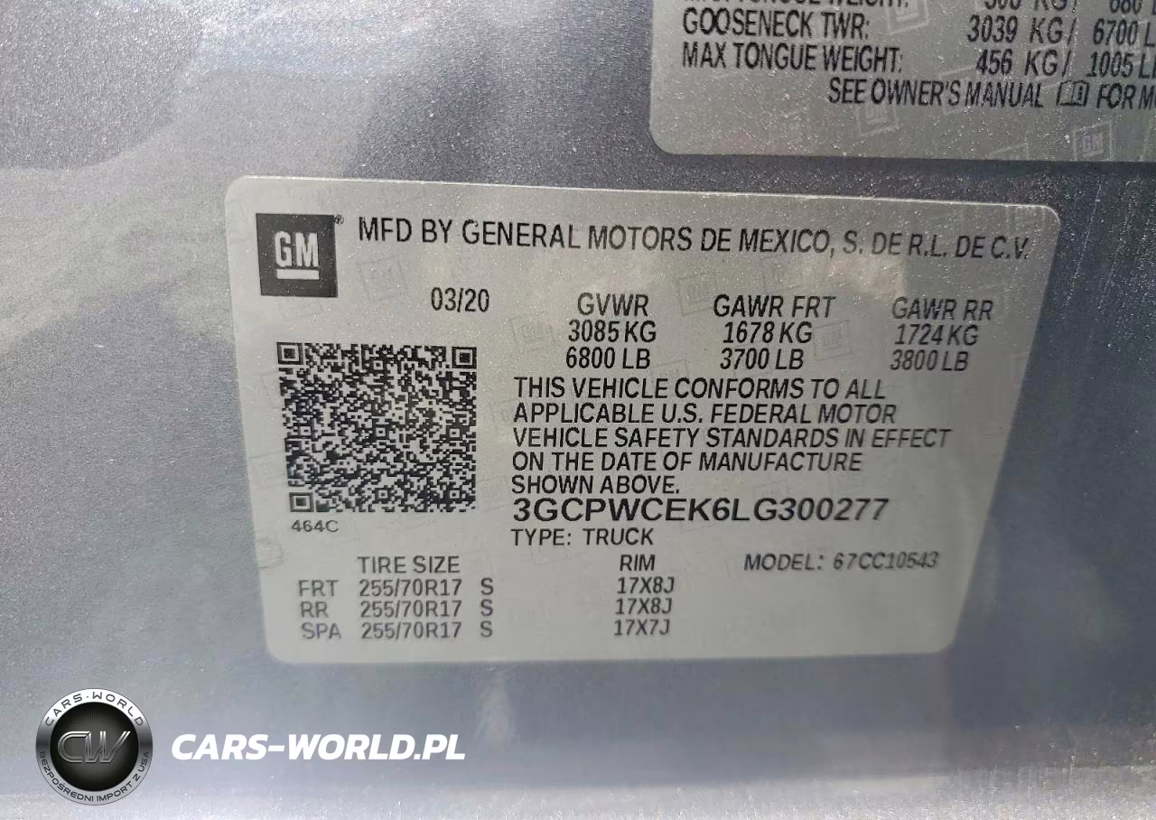 2020 Chevrolet Silverado C1500 Lt VIN:3GCPWCEK6LG300277 - 12