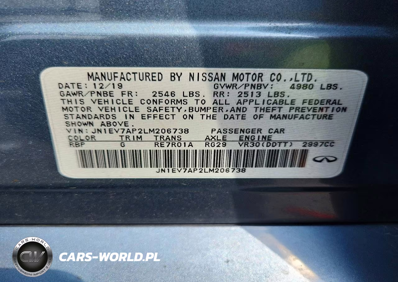 2020 Infiniti Q50 3.0T Luxe VIN:JN1EV7AP2LM206738 - 12