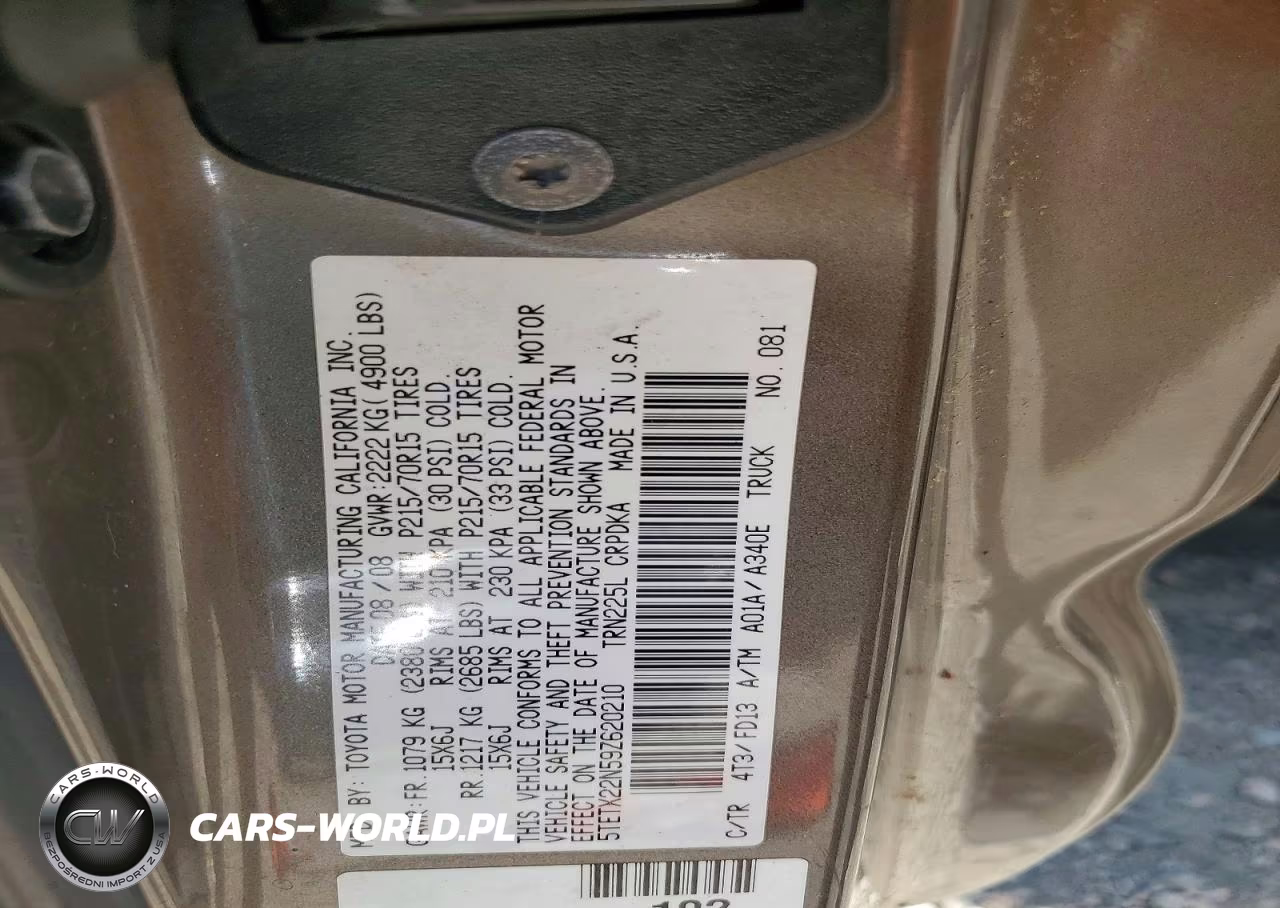2009 Toyota Tacoma Base VIN:5TETX22N59Z620210 - 12