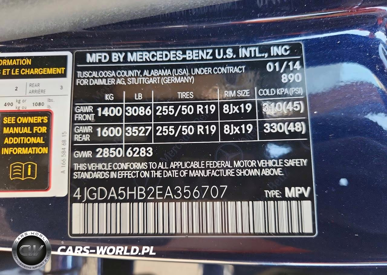 2014 Mercedes-Benz Ml 350 4Matic VIN:4JGDA5HB2EA356707 - 13