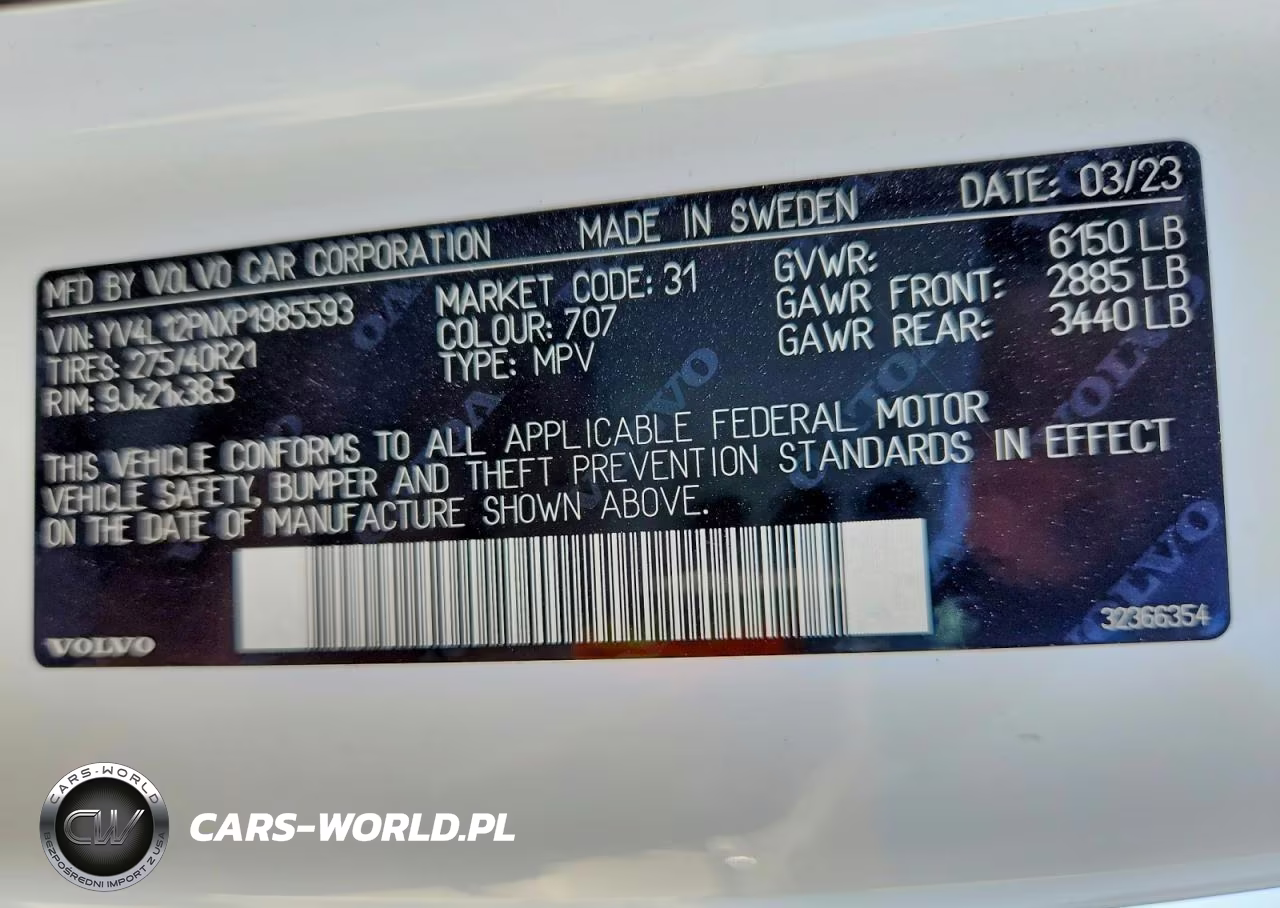 2023 Volvo Xc90 Plus VIN:YV4L12PNXP1985593 - 14