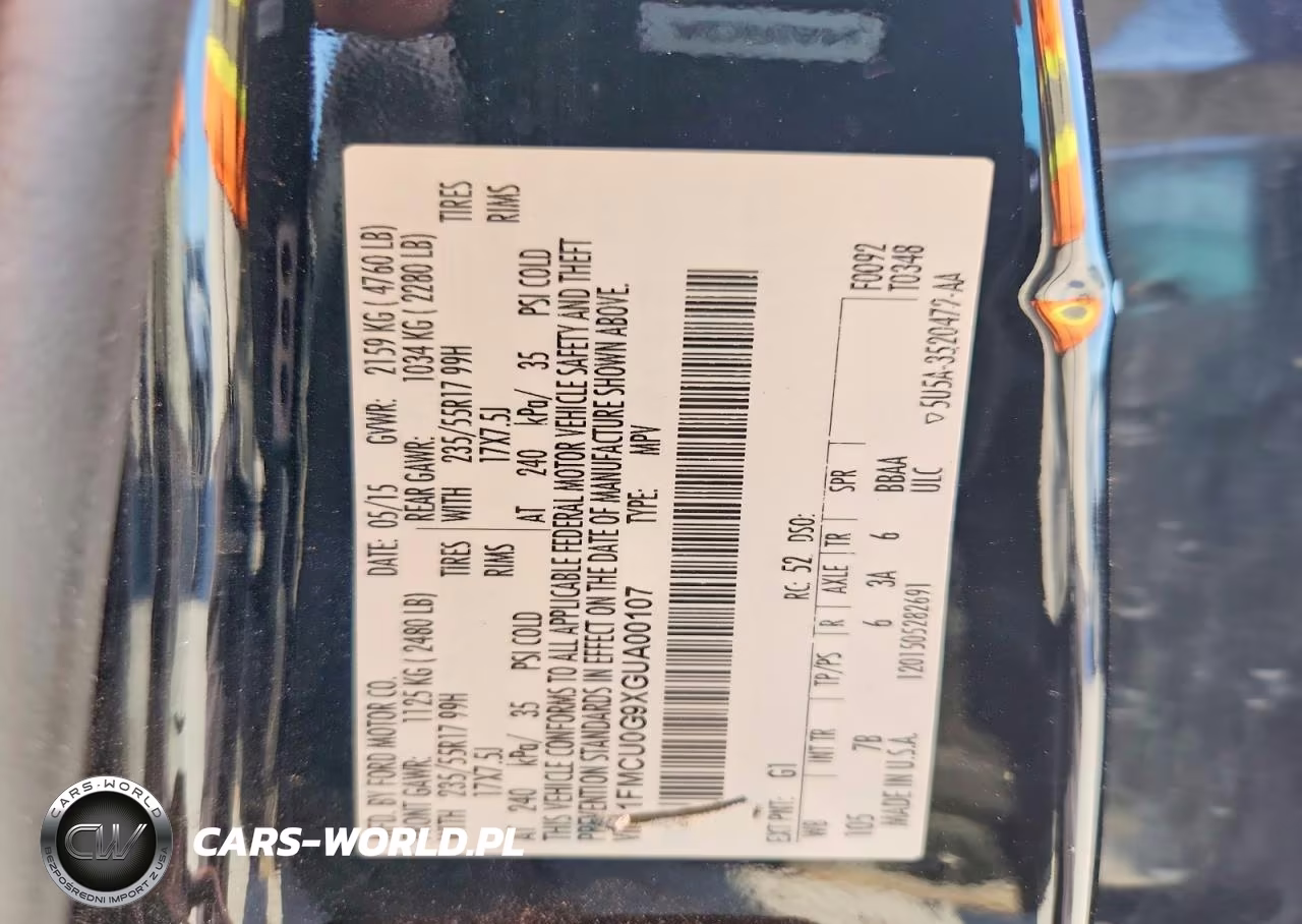 2016 Ford Escape Se VIN:1FMCU0G9XGUA00107 - 13