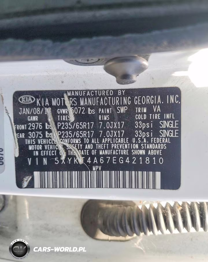 2014 Kia Sorento Lx VIN:5XYKT4A67EG421810 - 14