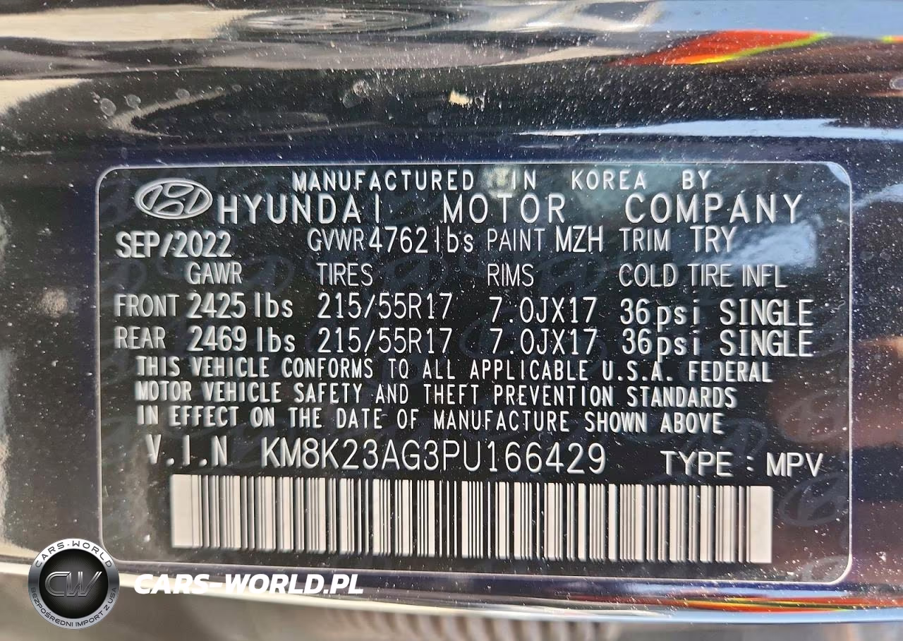 2023 Hyundai Kona Se VIN:KM8K23AG3PU166429 - 13