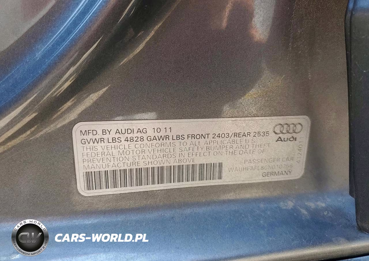2012 Audi A4 Premium Plus VIN:WAUHFAFL8CN010756 - 12